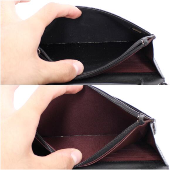 Chanel Wallet on Chain Black Lambskin Leather Purse A3960 - Picture 6 of 11